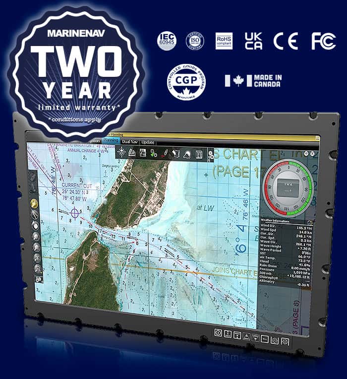 MarineNav marine displays. Trusted by international businesses and military agencies